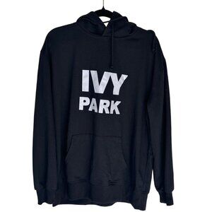 Ivy Park Andongruike Unisex L Black Hoodie Sweatshirt Pocket Drawstring Hood